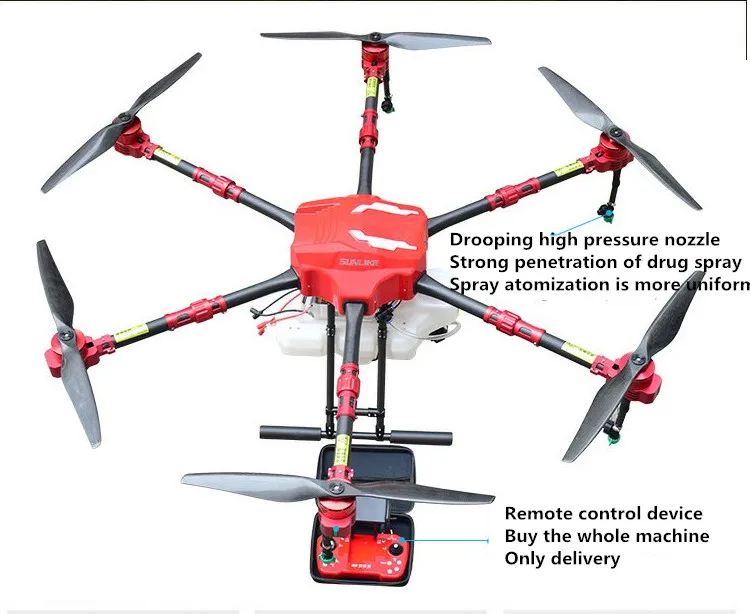 DIY S612 6-осевой сельскохозяйственных спрей drone 1500 колесная база 12L/кг чистого углеродного волокна складной каркас с изображением Железного человека для защиты растений mac