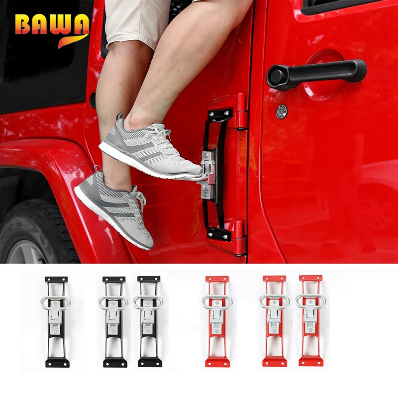BAWA font b Exterior b font Door Panels Foot Pegs for Jeep Wrangler JK 2007 2017
