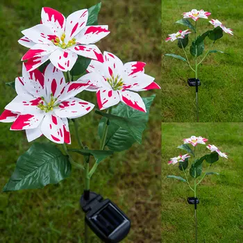 

Solar Powered Flower Shape LED Lights Outdoor Garden Yard Lawn Landscape Decor