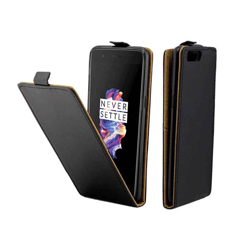 

Business Leather Case For Coque One Plus 5 Oneplus 5 1+5 Vertical Flip Cover Card Slot Cases Mobile Phone Bags
