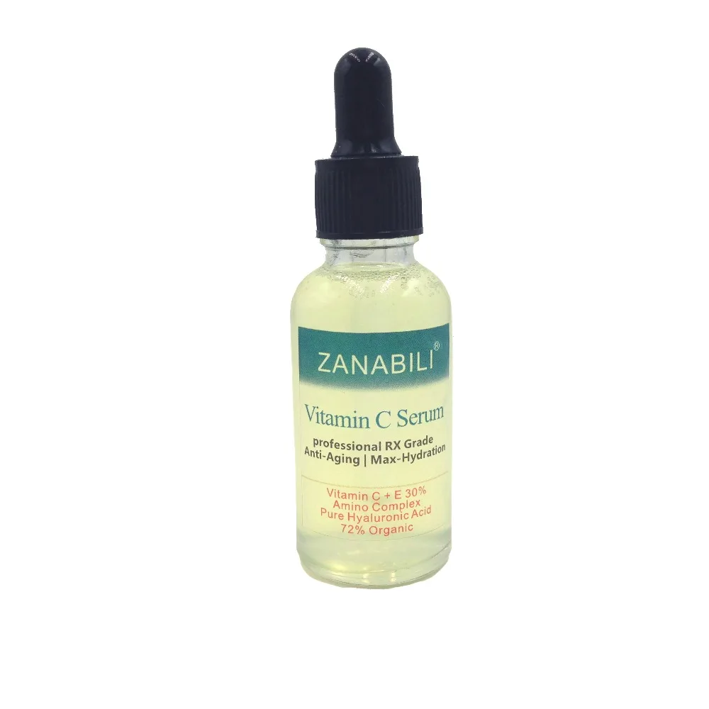 ZANABILI 30% VITAMIN C + E 100% HYALURONIC ACID RETINOL Facial Serum Skin Care Anti-Aging Moisturizing Ageless Beauty Face Cream lanbena ampoule serum hyaluronic acid vitamin c 24k gold retinol q10 ceramide anti aging wrinkle moisturizing beauty for 7 days