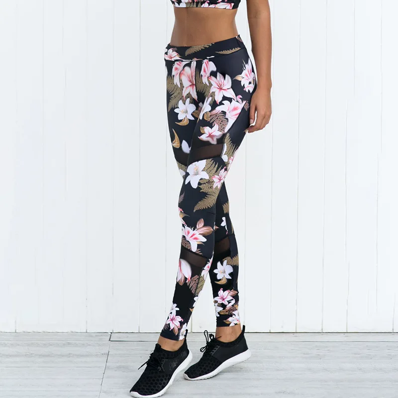 

Fitness Running Yoga Pants Legging Women Fitness Clothing Colorful String Yoga Sports Leggings Women Sport Trousers HW438