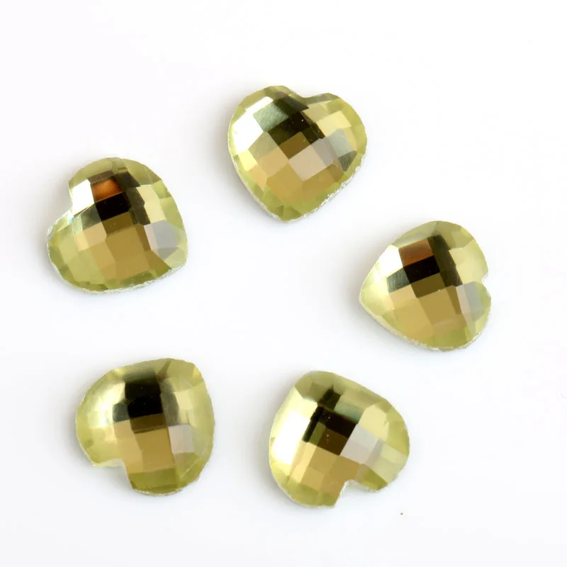 Cheap! 20pcs/pack LightYellow Hotfix Flatback Crystals Rhinestones DIY