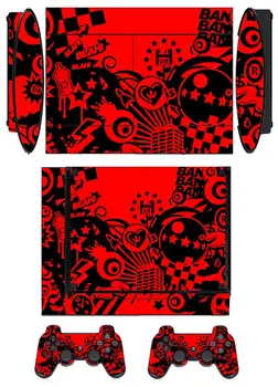

Red Passion Q067 Vinyl Skin Sticker Protector for Sony PS3 Super Slim 4000 and 2 controller skins Stickers