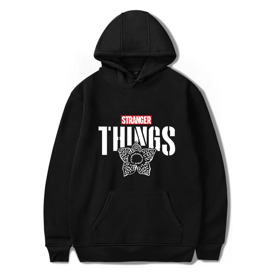 

Newest Trendy Faces Stranger Things Sweatshirts Hooded Mens/Women Hoodies Oversized for Autumn Hip Hop Winter Hoodies Men Brand