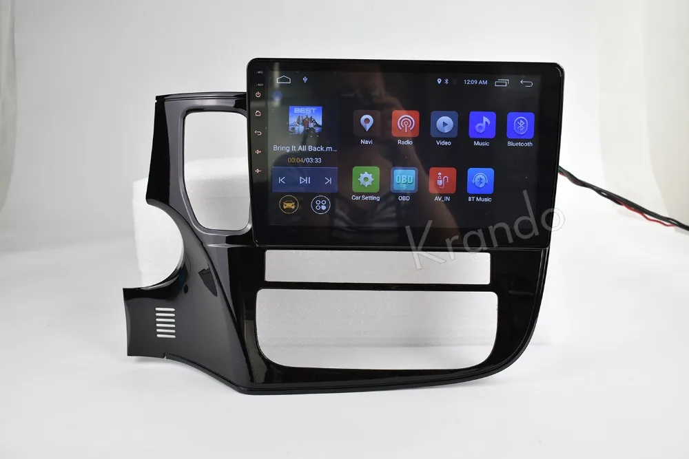 Perfect Krando Android 8.1 10.1" IPS Full touch car multimedia player for MITSUBISHI Outlander 2014- 2017 GPS navigation system BT 1