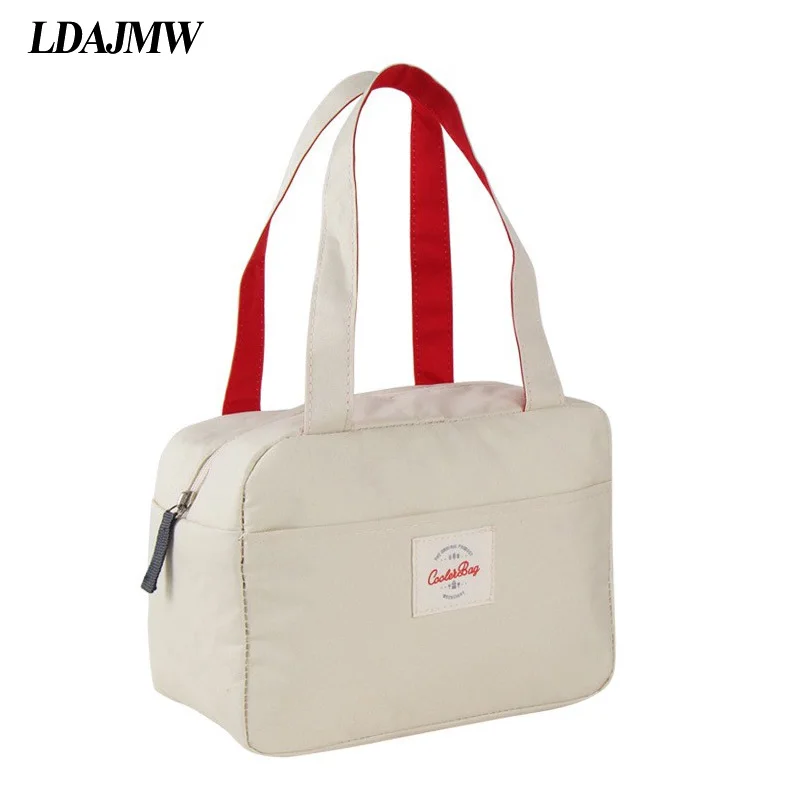 

LDAJMW Thermal Insulated Tote Food Drink Storage Bag Organizer For Cooler Lunch Box Picnic Camping with Handle Student bag
