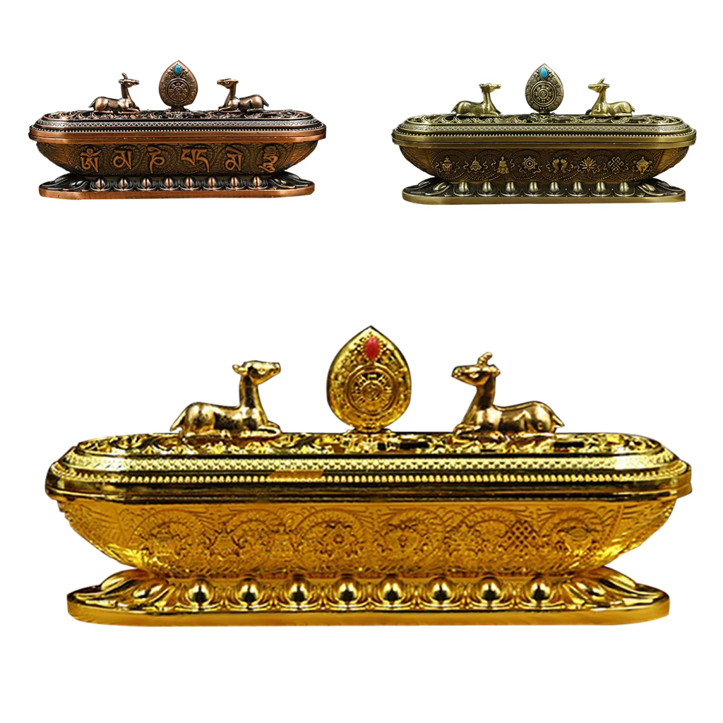 Chinese-Style Incense Stick Holder Ash Catcher Joss Burner Home Decor 3 ColorS