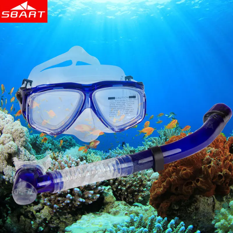 SBART Набор для легкого дыхания и маска для плавания, маска для подводного плавания, маска для дайвинга, очки, силиконовое оборудование для дайвинга, набор для подводного плавания