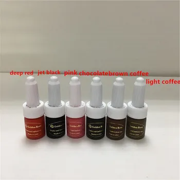 

6ps golden rose ink Permanent Makeup Ink Tattoo Pigment 12 Colors to choose