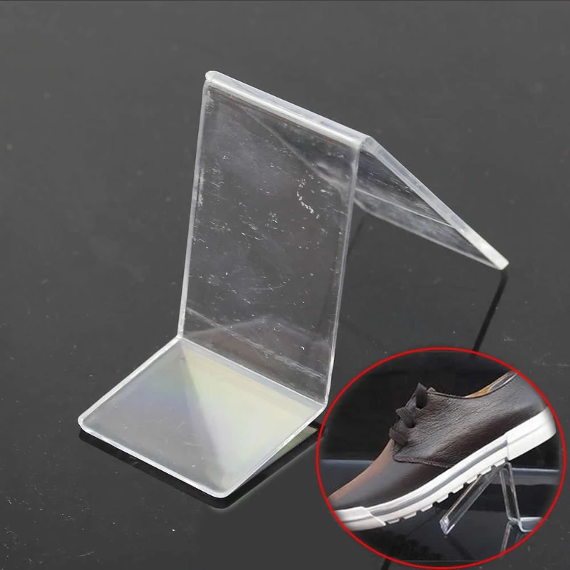 Acrylic V Shape Shoe Shop Retail Display Stand Rack Shelf Transparent ...