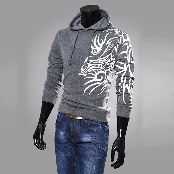 Autumn Winter Men Sport Hoody Sweatshirt 2016 Fashion Print Slim Fit Pullover Male Hoodies Men Casual Sportswear7