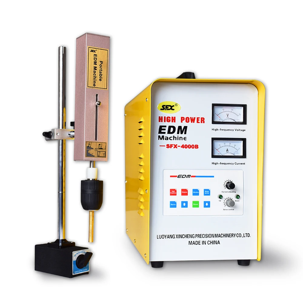 

How to get broken drill bit out of metal portable edm machine