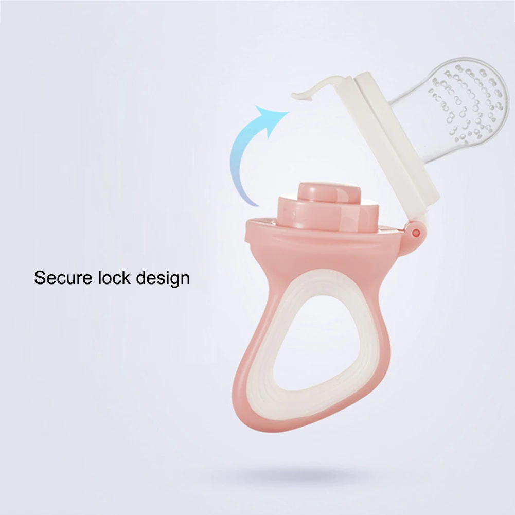 Lovely Safety Feeding Bottles Nipple Baby Silicone Bite Bag Baby Nipple Teat Food Fruit Vegetable Feeder Supplementary Device