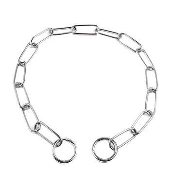 

Ring shape dog collar chain Stainless steel pet Collars welding Bite resistance Medium and large dogs collar Metal dog necklace