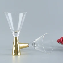 Дизайн, креативная стеклянная Коктейльная чашка, свадебное мартини, стеклянное украшение для стола, прозрачная кружка, свадебный подарок для гостей