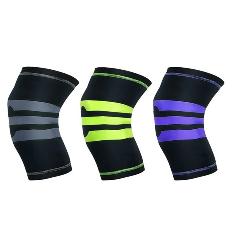 

Spring Support Silicon Padded Knee Pads Support Brace Meniscus Patella Protector Sports Safety Protection Volleyball Kneepad New