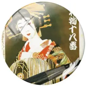 TAFREE Японская женщина Гейша арт клип фотографии 25 мм стекло кабошон купол Flatback Скрапбукинг украшения DIY Изготовление ювелирных изделий - Цвет: JP31