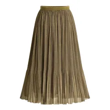 SAGACE женские длинные юбки летние резинка на талии винтажные плиссированные макси юбки пляжные женские повседневные shein свободные юбки jupe 3 цвета 603