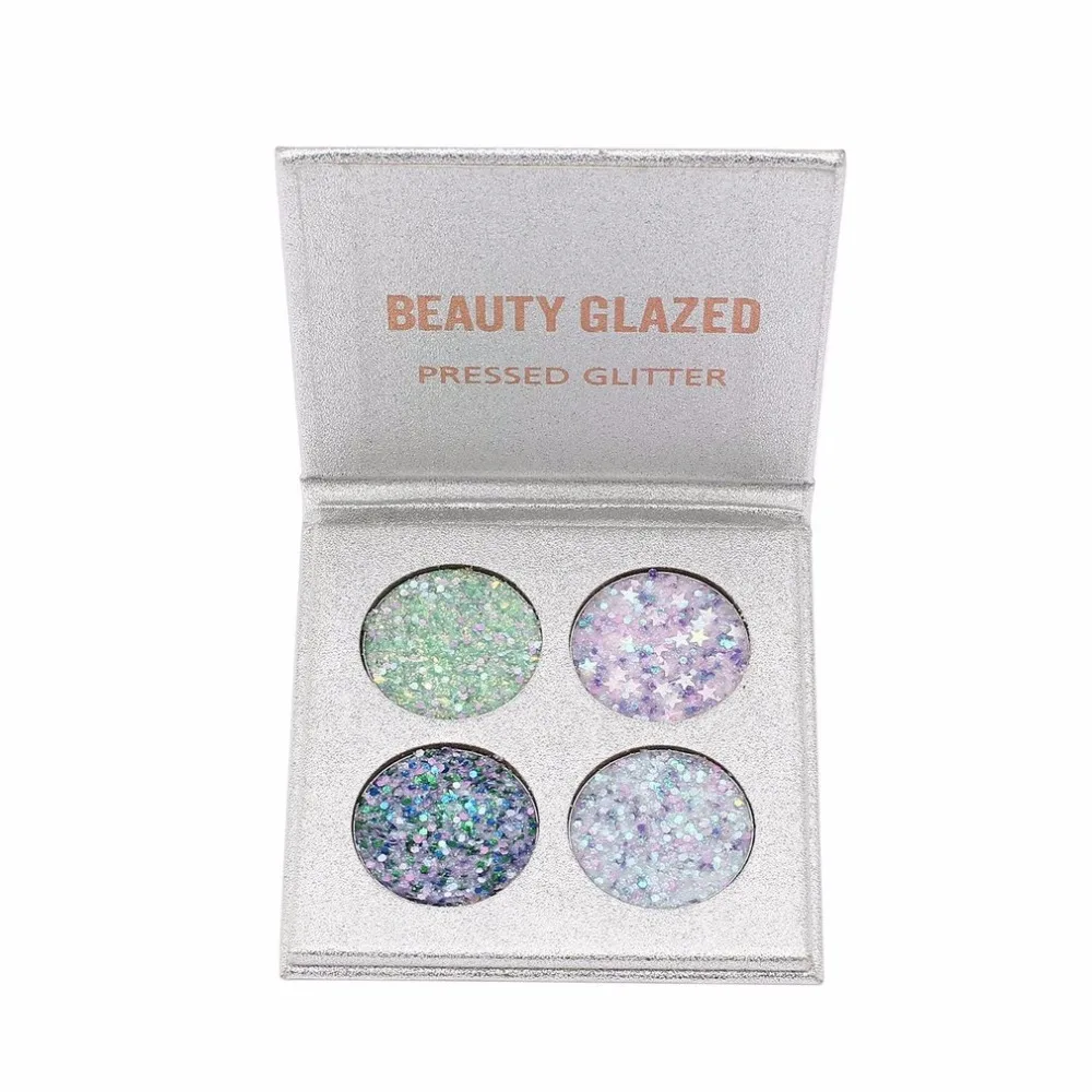 BEAUTY GLAZED Eyeshadow Pallete косметика макияж водонепроницаемый натуральный блеск