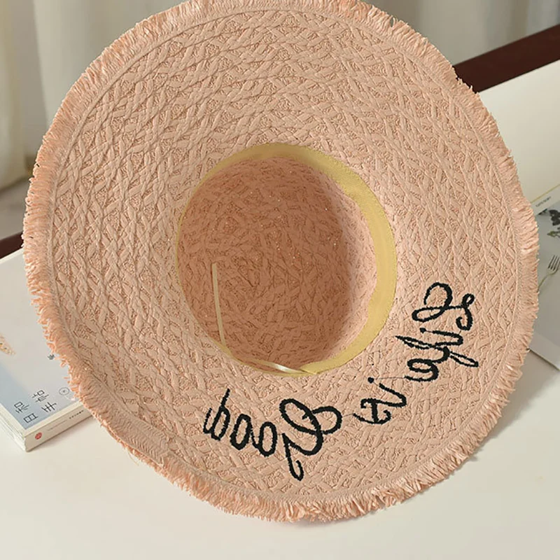 Унисекс ручной работы переплетенные буквы солнцезащитные шапки для женщин