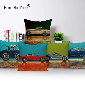 

Creative Cartoon decorative pillow car Cushion Cat Dog Nap Pillow Cushion and Washable Waist Pillow Cute seat cushion cover