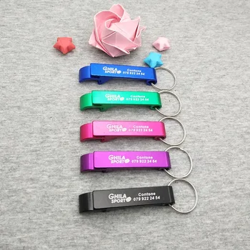 

Super baby shower favors cheap Personalzied Anniversary souvenirs for company new year party giveaways nice keyring
