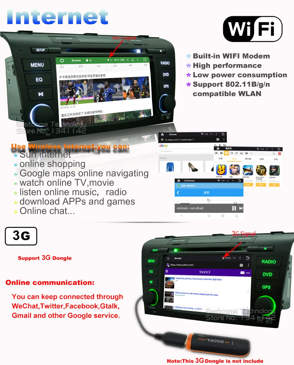 Cheap Pure Android 6.0 Car DVD for Mazda 3 2004 2005 2006 2007 2008 2009 With Octa Core Radio Bluetooth Rear View Camera 8