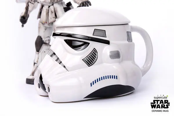 Oussirro Star Wars кружка Дарт Вейдер воин Белый воин 3D чашка для кофе с Ложка Крышка высокотемпературное керамическое изделия