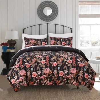 

Geometric Flower Bedding Set Duvet Nordic Design Jacquard Bed Cover Set Queen King Sizes Flowers Lotus Home Textiles 3pcs Luxury