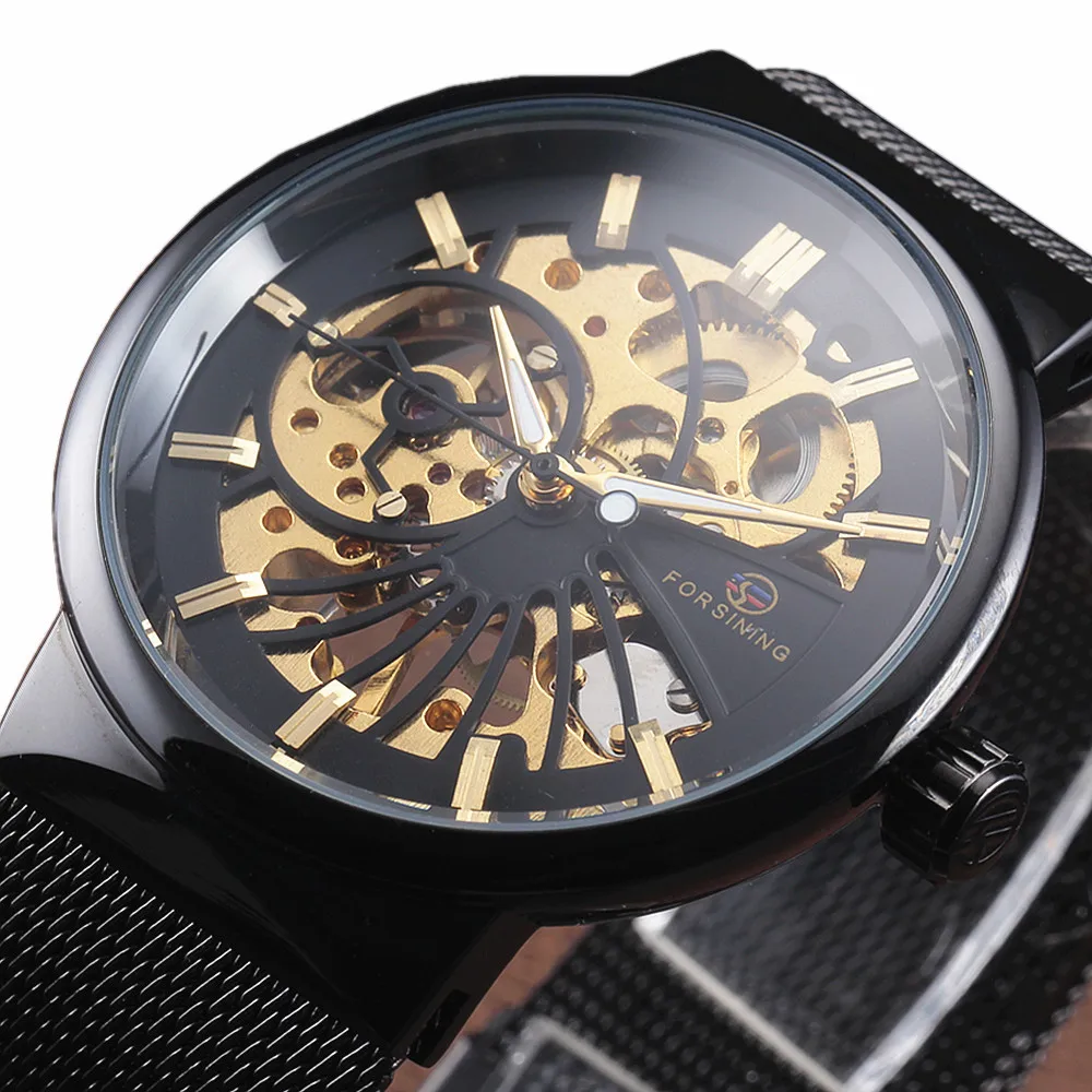 

Forsining Fashion Luxury Thin Case Unisex Design Waterproof Mens Samll Dial Watch Top Brand Luxury Mechanical Skeleton Watches