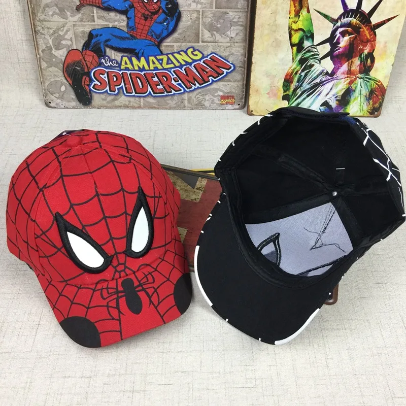 Детская кепка аниме Человек-паук мультфильм дети вышивка хлопок бейсбол мальчик девочка хип хоп шляпа человек-паук шапка для косплея
