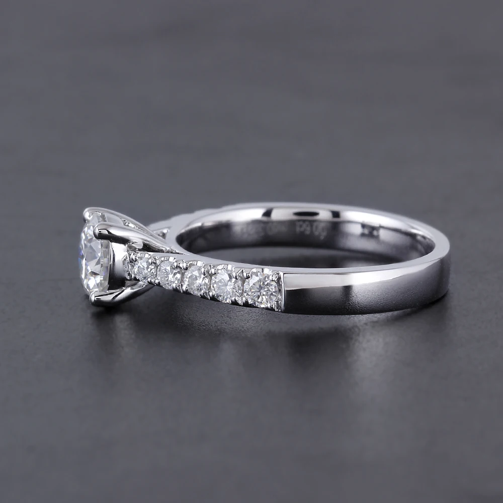 solitaire engagement ring moissanite ring (3)