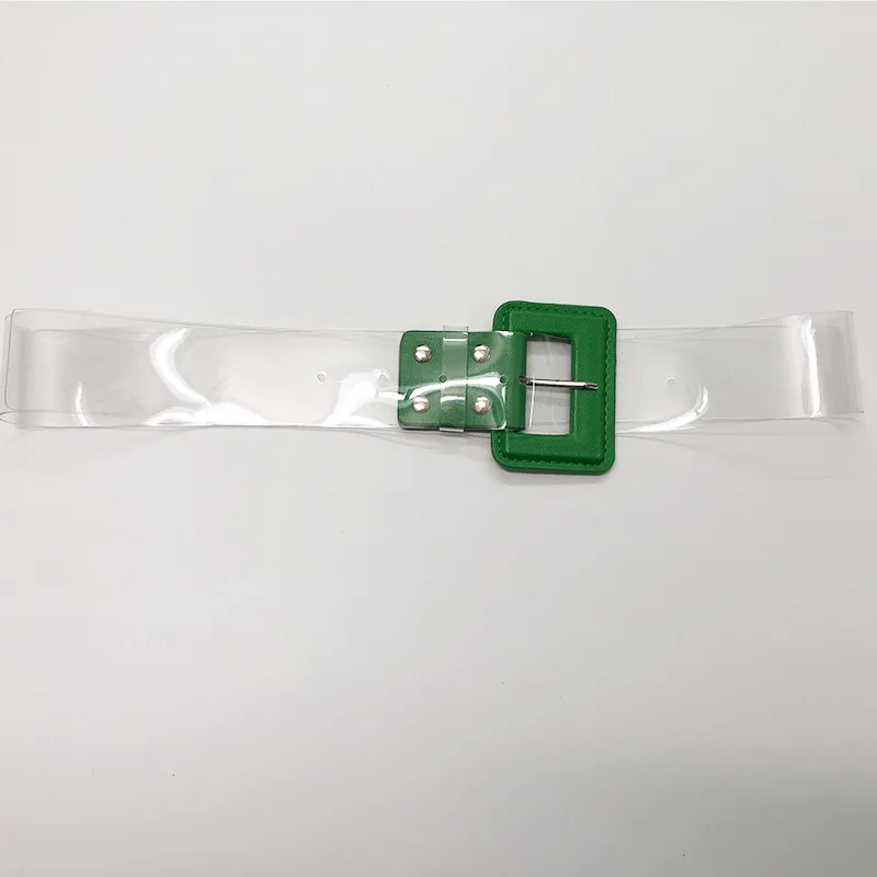 Heart Belts For Women Resin Transparent Belt Jeans Dress Waist Strap Pin Buckle Harajuku Ladies PVC Clear Plastic Belt SD233