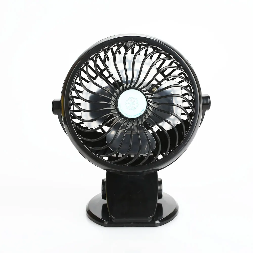 

Portable Small Desk USB 4 Blades Cooler Cooling Fan 360 Degree Rotation Mini clip Fan adjustable 3 Speed for PC Laptop Notebook