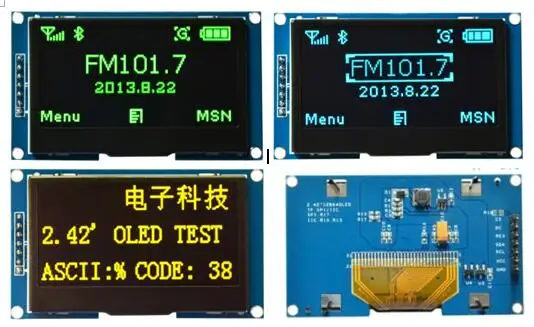 3 5-дюймовый 7PIN SPI белый OLED экран ЖК модуль SSD1309 Привод IC 2 42*64 интерфейс IIC |