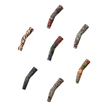 Эластичные татуировки рукава 1 шт езда УФ Уход Нейлон Эластичные руки чулки Поддельные Временные татуировки рукава