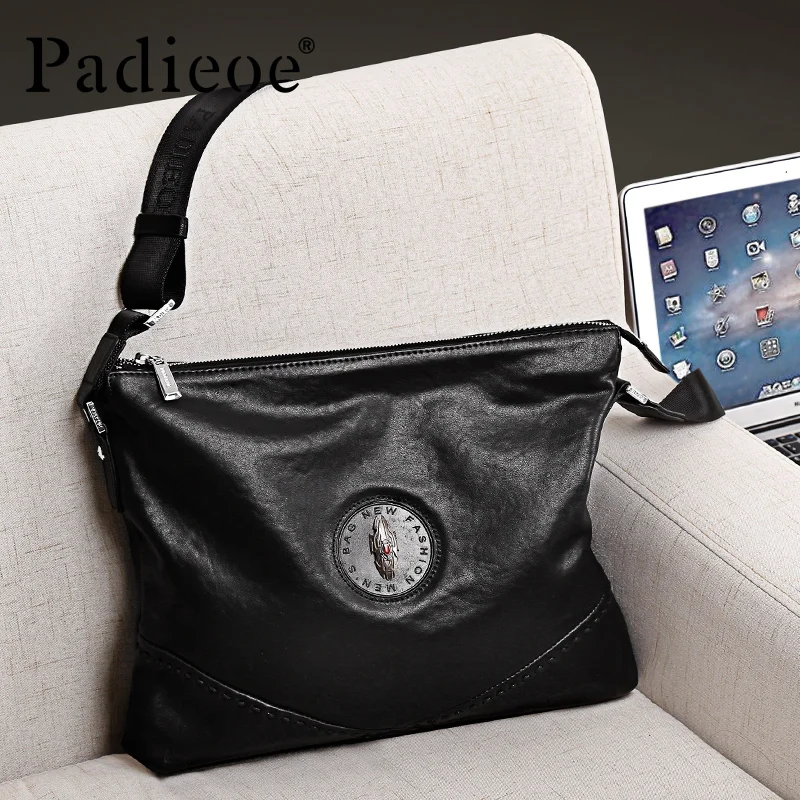 

Padieoe crossbody bags for men leather shoulder bags satchel bag sling bag purses fashion vintage
