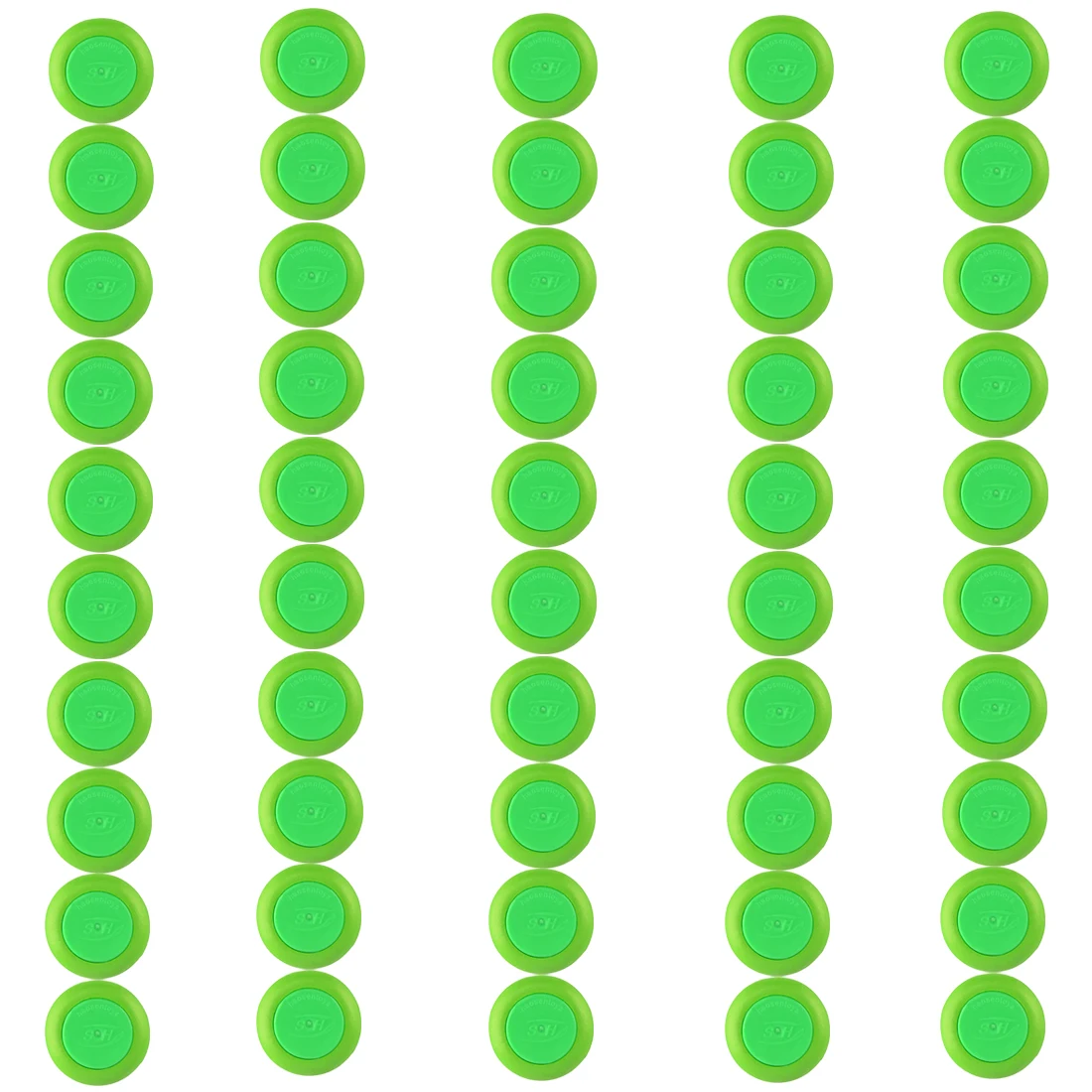 50 шт. мягкие пуля диск пули для Nerf Vortex бластер Праксиса Нитрон Vigilon Протон патроны Revonix Pyragon-зеленый