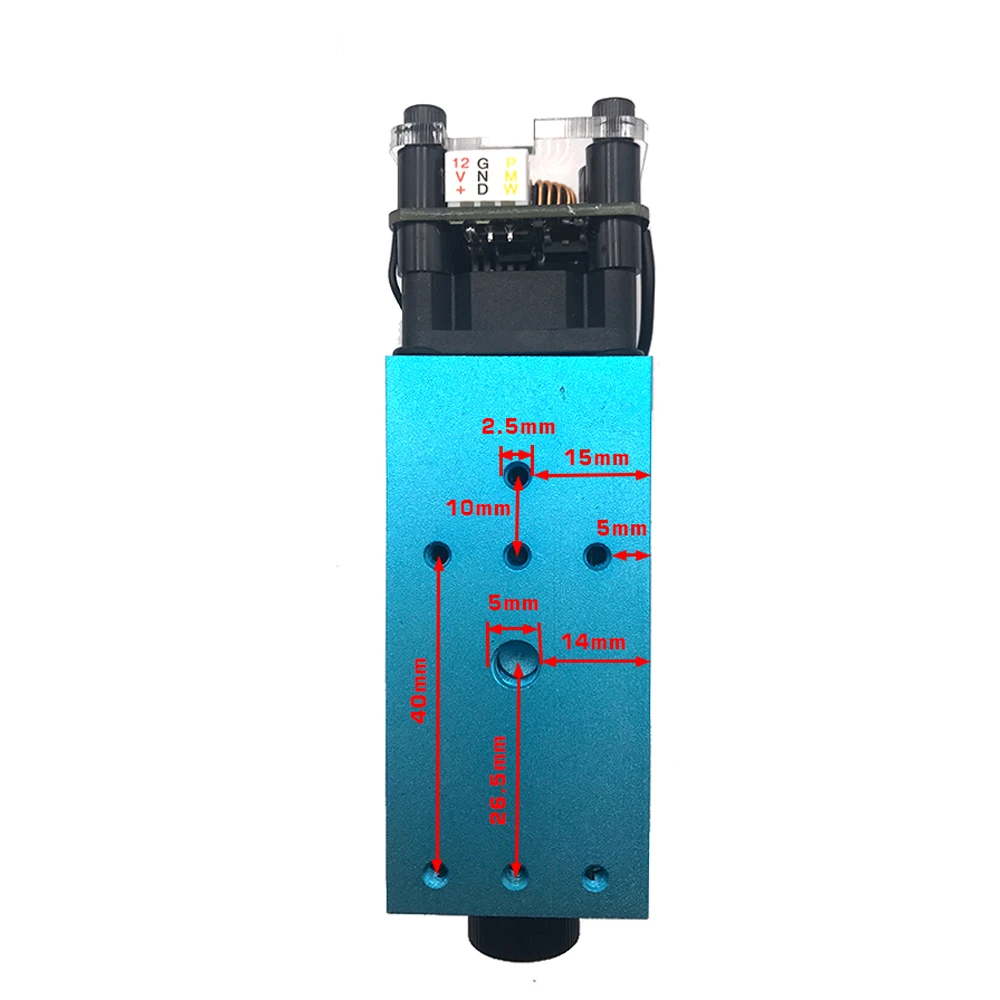 2.5W 450nm Blue Laser Module Laser Engraving And Cutting TTL Module 2500mw laser head for cutting Laser Engraver Accessories