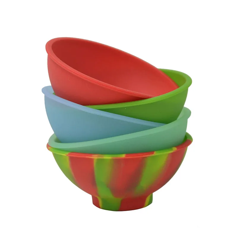 

20pcs Silicone Pinch Bowl and Mini Non stick Silicone Wax Container for butane Oil Concentrate Slick Oil Dab wax Jar Herb jars