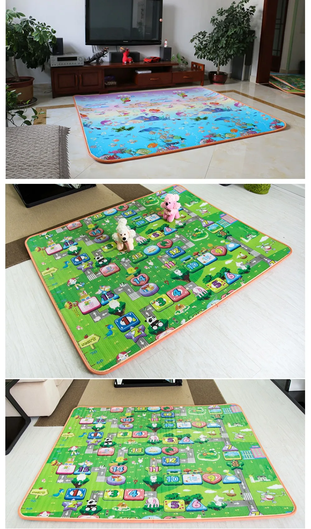 Esteiras do Jogo do Enigma para Crianças Esteira Educacional Criança Rastejando cm Dois Lados Espessura 1 - 2 3 Jogar Tapete Bebe 200*180*3 11 High Quality Brinquedos e hobbies