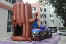 Inflatable the big tree monster bouncer castle with mini slide for Hallowmas