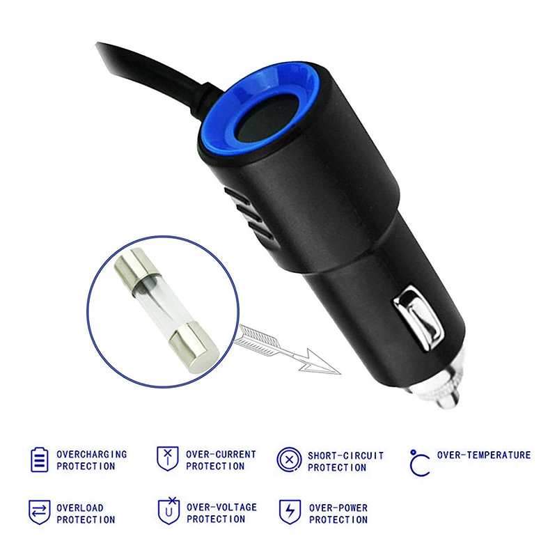Адаптер прикуривателя 3 способа автомобиля мульти прикуриватель разветвитель 3 USB зарядное устройство DC адаптер питания для телефона и GPRS