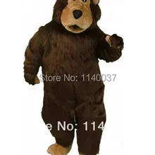 Талисман коричневый мех Борис маскот медведь костюм Взрослый размер люкс плюшевый бурый медведь Mascotte костюм маскота костюм кунг-фу панды