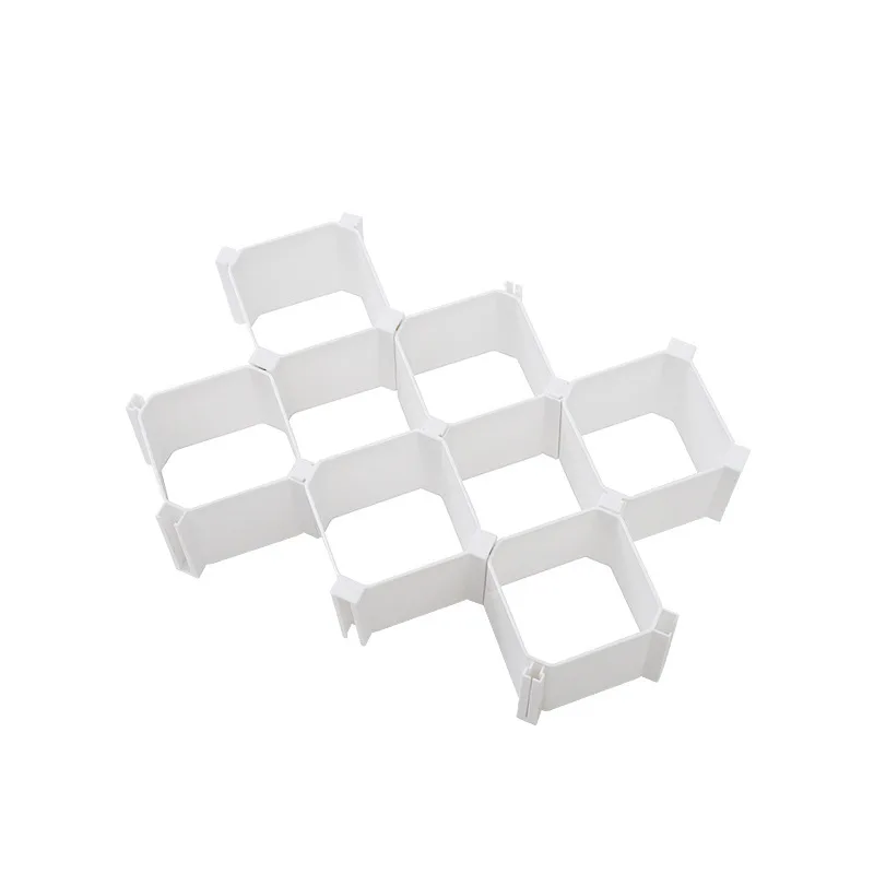6 шт./компл. разделительная коробка ящика сотовая разделительная доска для дома DIY Сетка органайзер для хранения клетка сортировочный выдвижной ящик трусики коробка для носков - Цвет: 1