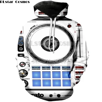 

Dj controller 3D HD printed Hoodie Men Hoodies for Rock Dj disco player sweatsthirts DJ Top LED Flashing Equalizer EL pullover 5