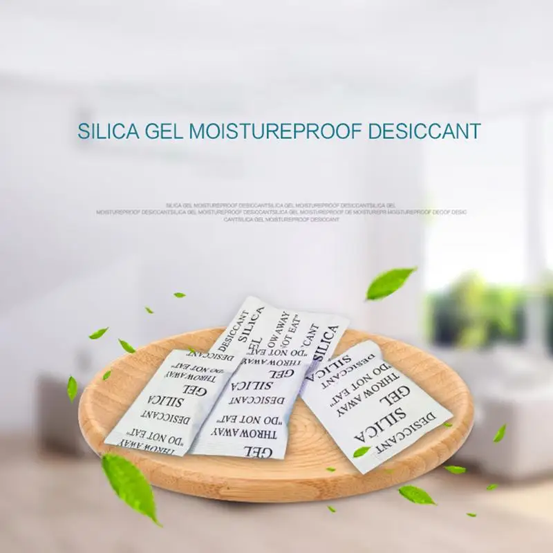 

New Useful 50PCS Desiccant 1g Silicone Moisture-Proof Bead Dehumidification Package Home Tool