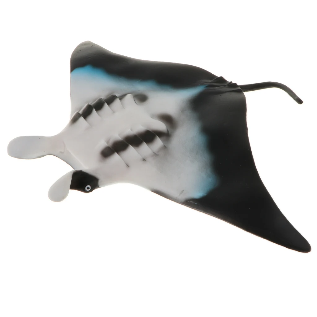 Wild Forest Farm Ocean Manta Ray Fish Statues Action Figure Animals Models Pet - Kids Educational Cognitive Toy Home Decor