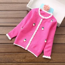 Новые детские свитера для девочек 2-4 лет хлопковые свитера кардиганы 8060